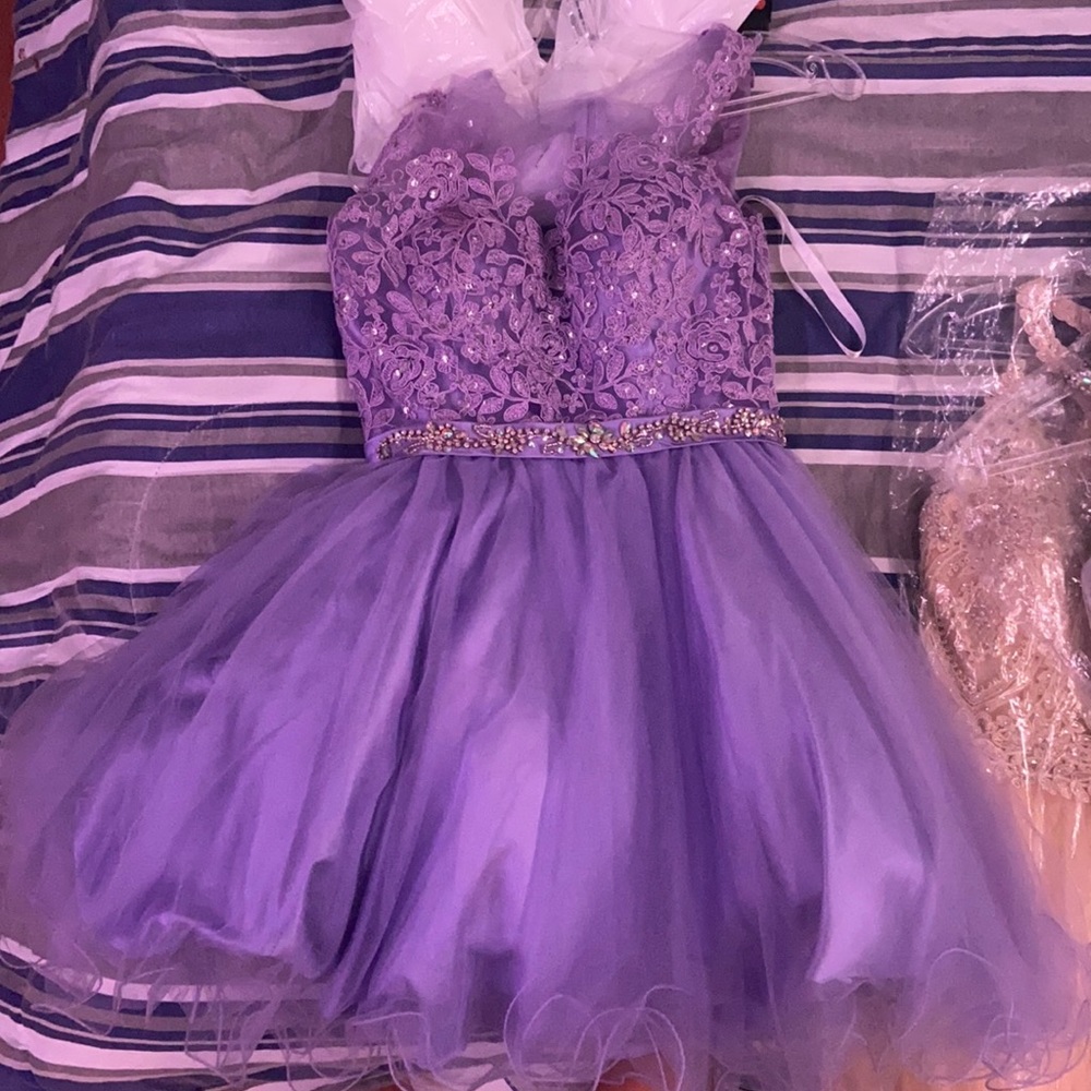 Like New Lavender Star Box Prom Dress